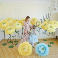 Ростовой цветок из бумаги "Ранункулюс желтый" Ростовой цветок из бумаги "Ранункулюс желтый"